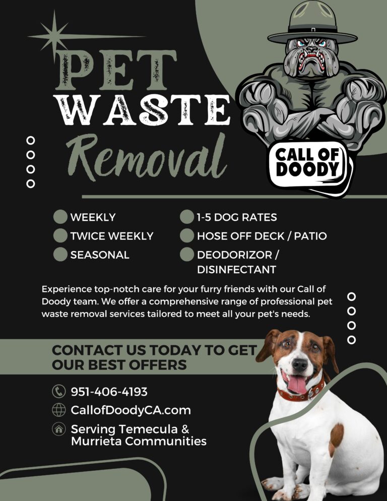 Dog Poop Pick Up Service Temecula CA